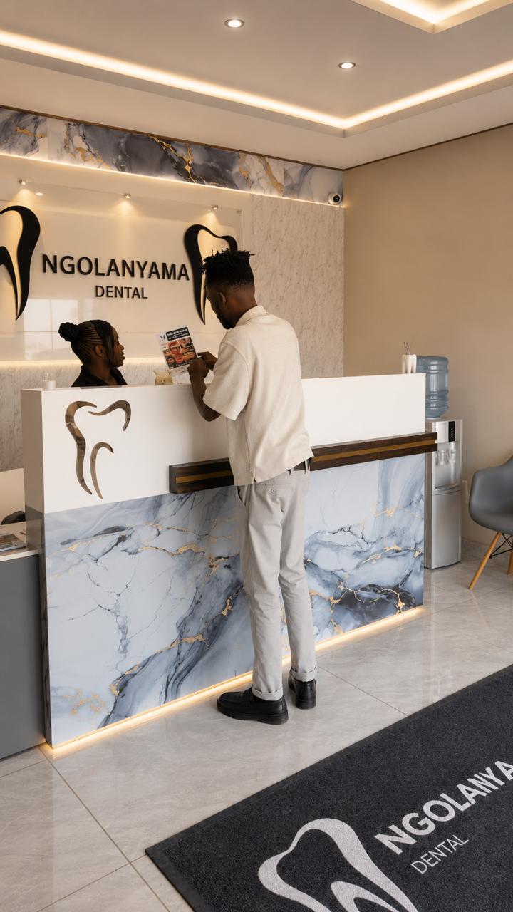 Ngolanyama Dental Studio reception interior