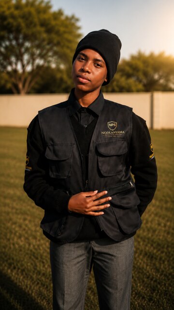 NPS Protection Services officer in branded Ngolanyama security uniform